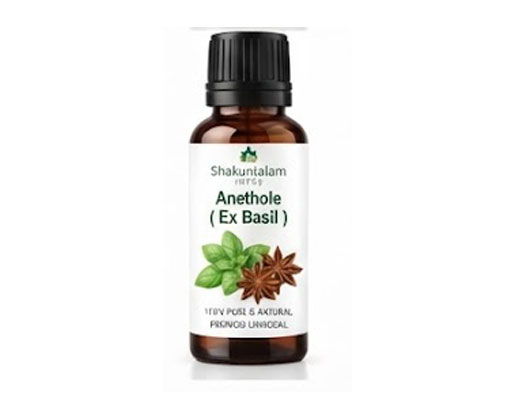 Anethole extracted from basil